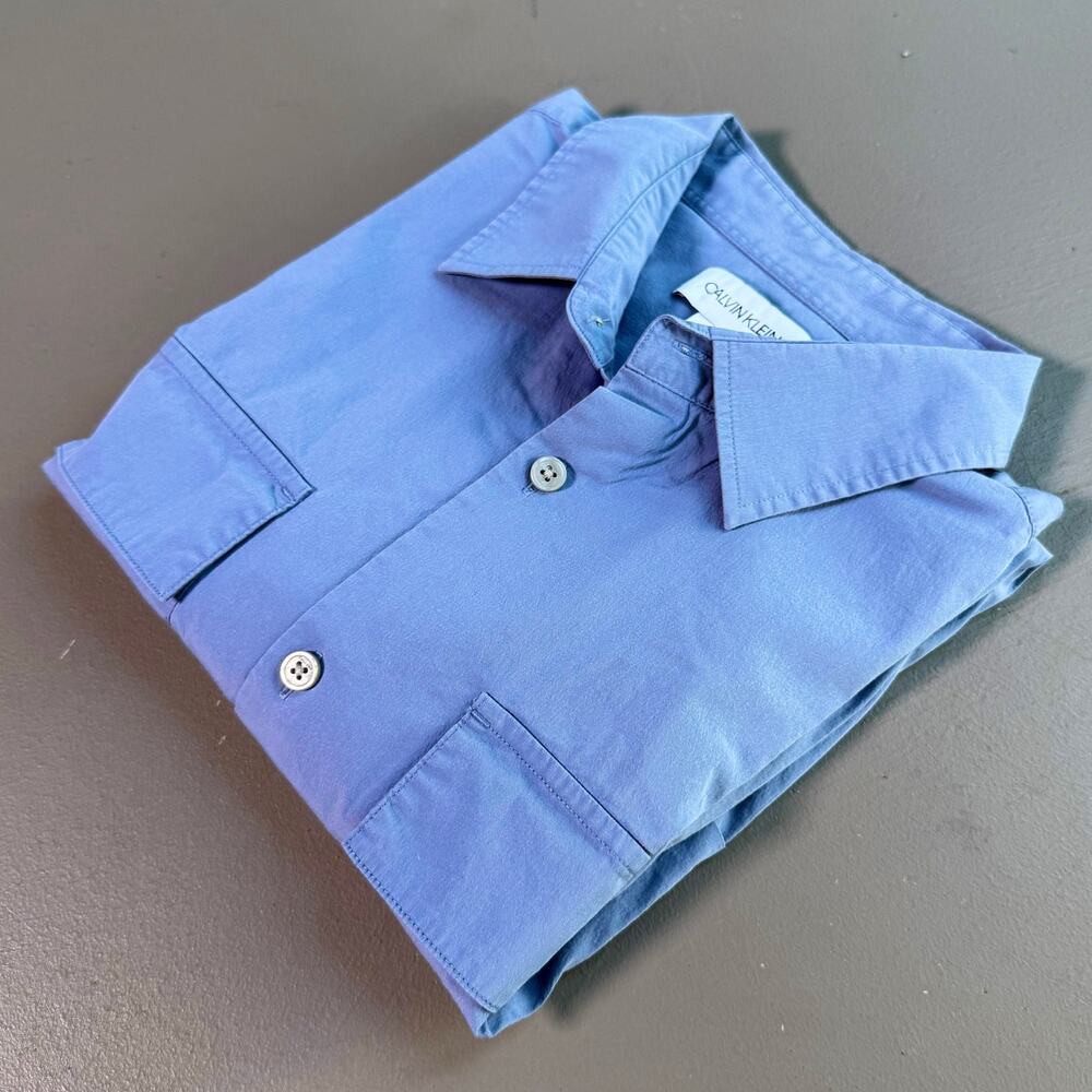 Calvin Klein MEDIUM Camp Shirt Resort Vacation Button Up